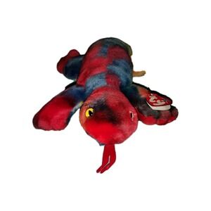 Vntg Ty-dyed Lizard Ty Beanie-Buddy Lizzy Handmade  21" Very Soft 1999 EUC‎ UWT